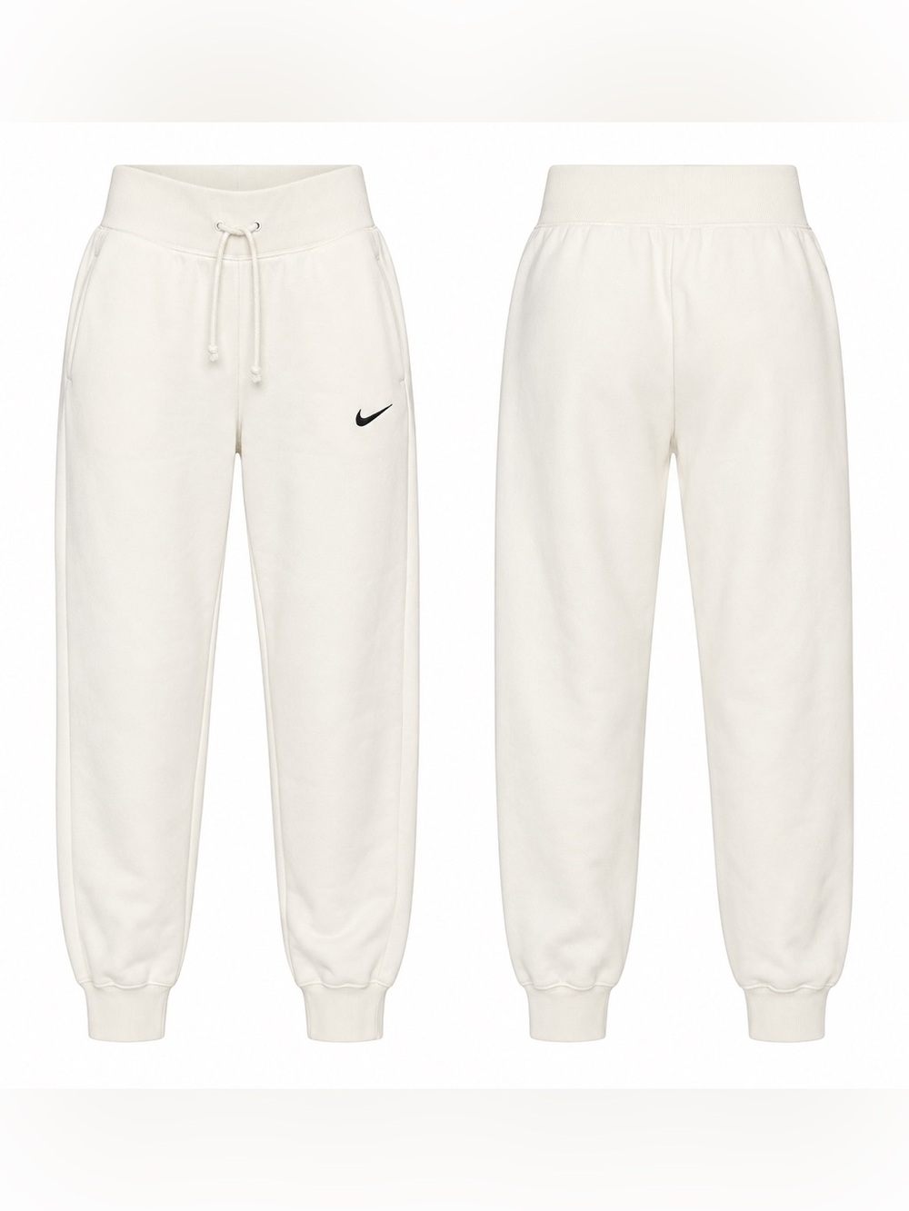 Nike Cream Women's Pull-On Joggers with Black Swoosh